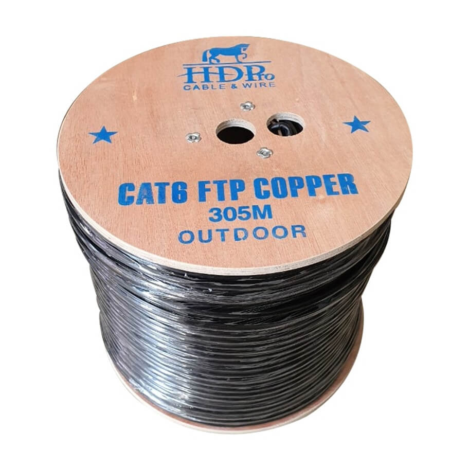 Cáp mạng ngoài trời HDPRO CAT6 FTP Copper